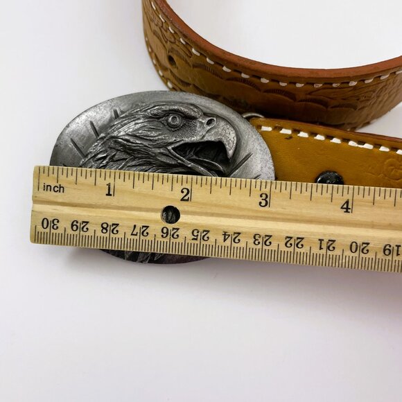 Vintage Siskiyou Buckle Co Belt Buckle Cast Metal 1987 Copyright Eagle - Picture 5 of 13